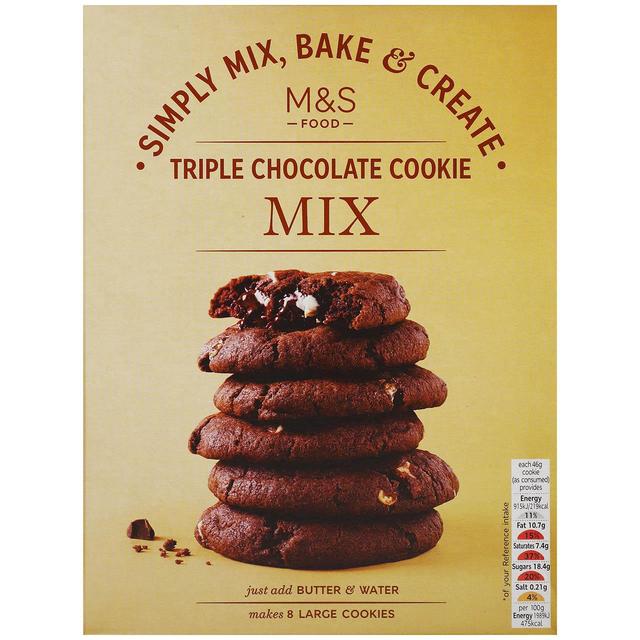 M&S Triple Chocolate Cookie Mix Food Cupboard M&S Default Title  