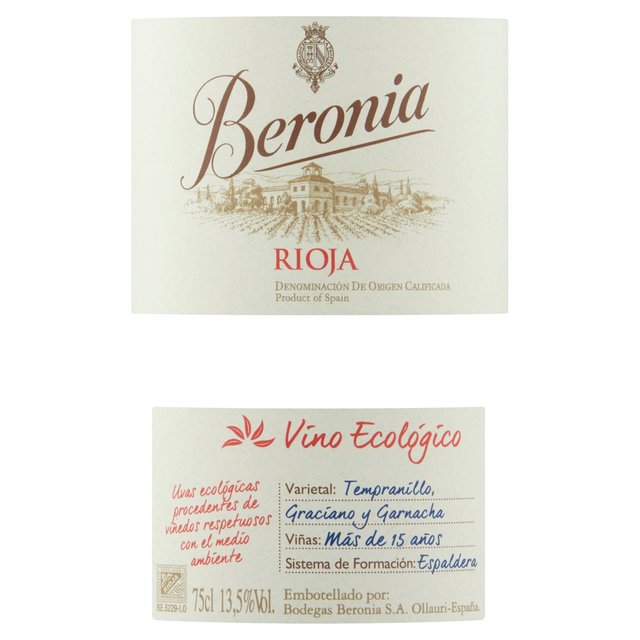 Beronia Organic Rioja Wine & Champagne M&S   