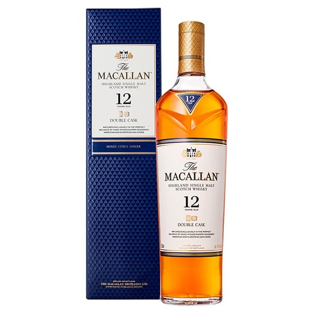 The Macallan 12 Year Old Double Cask Single Malt Whisky Liqueurs and Spirits M&S Default Title  