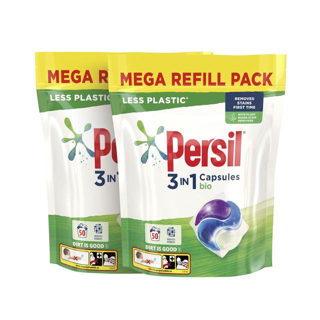 Persil 3 in 1 Laundry Washing Capsules Bio 100 Wash