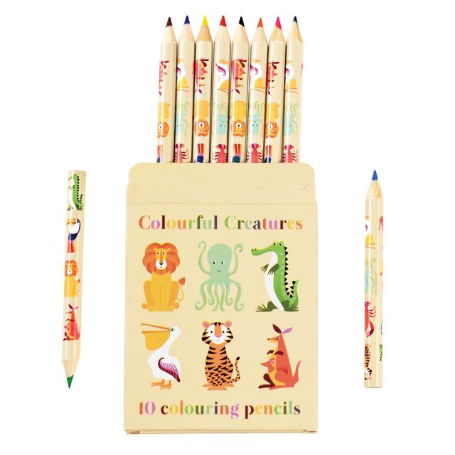 Rex London Colourful Creatures Colouring Pencils (Set of 10) Toys & Kid's Zone M&S   