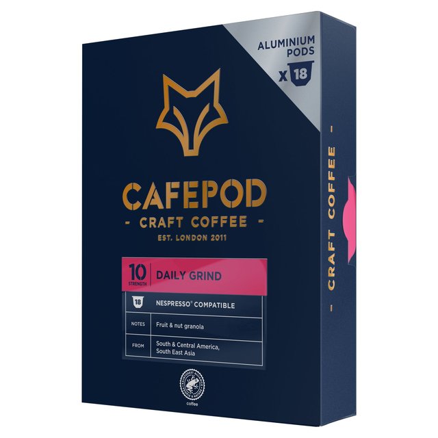 CafePod SW18 Daily Grind Nespresso Compatible Aluminium Coffee Pods