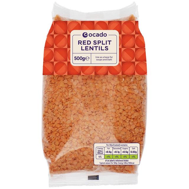 Ocado Red Split Lentils Food Cupboard M&S   