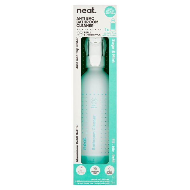 Neat Anti-Bac Bathroom Cleaner Refill Starter Pack Sage & Mint