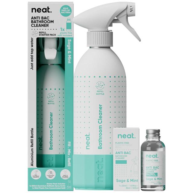 Neat Anti-Bac Bathroom Cleaner Refill Starter Pack Sage & Mint Tableware & Kitchen Accessories M&S   