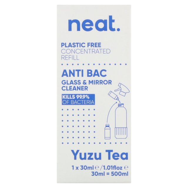 Neat Anti-Bac Glass Cleaner Refill Concentrate Yuzu Tea Tableware & Kitchen Accessories M&S   