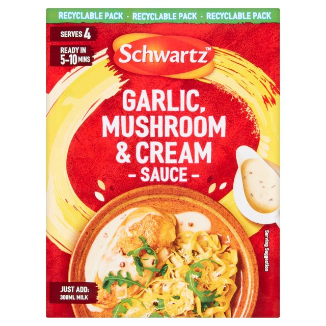 Schwartz Garlic & Mushroom Sauce Cooking Sauces & Meal Kits M&S   