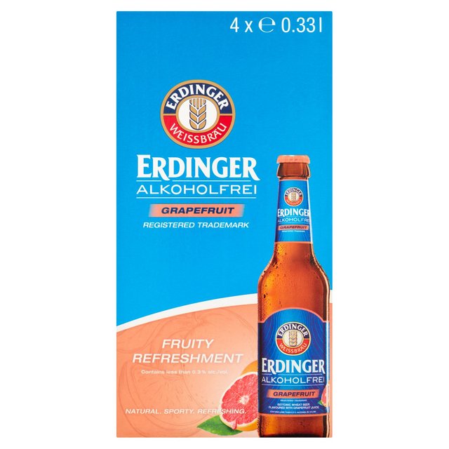 Erdinger Alkoholfrei Grapefruit Alcohol Free Beer Bottles GOODS M&S   