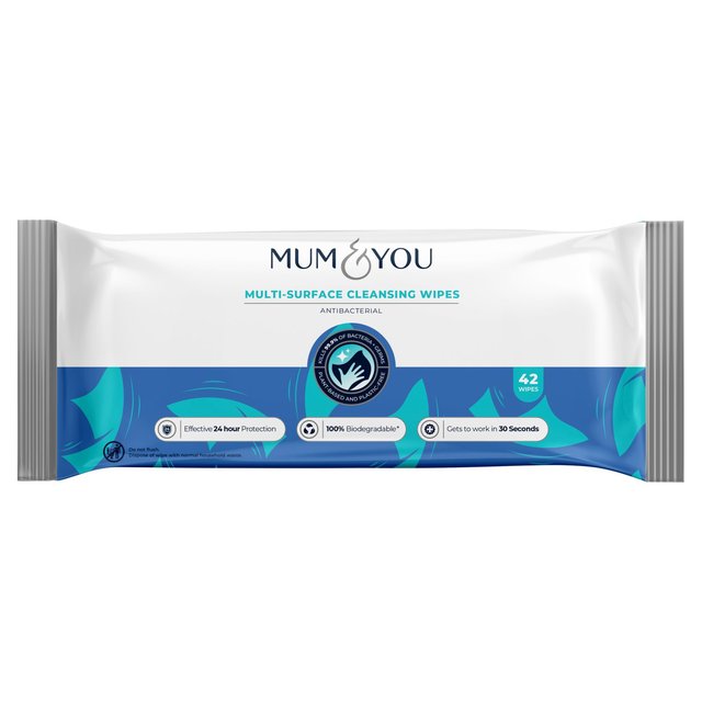 Mum & You Antibacterial Multi-Surface Cleansing Wipes Accessories & Cleaning M&S   