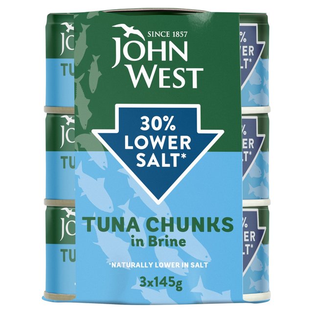 John West Lower Salt Tuna Chunks in Brine Canned & Packaged Food M&S   