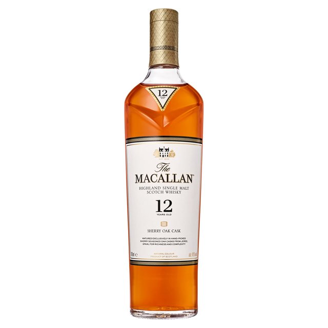 The Macallan 12 Year Old Sherry Oak Single Malt Whisky Liqueurs and Spirits M&S   