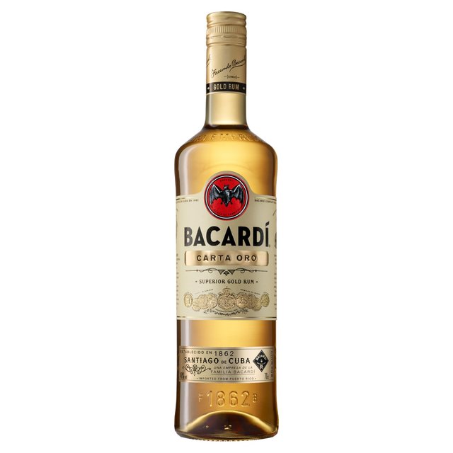 Bacardi Carta Oro Gold Rum Liqueurs and Spirits M&S Default Title  