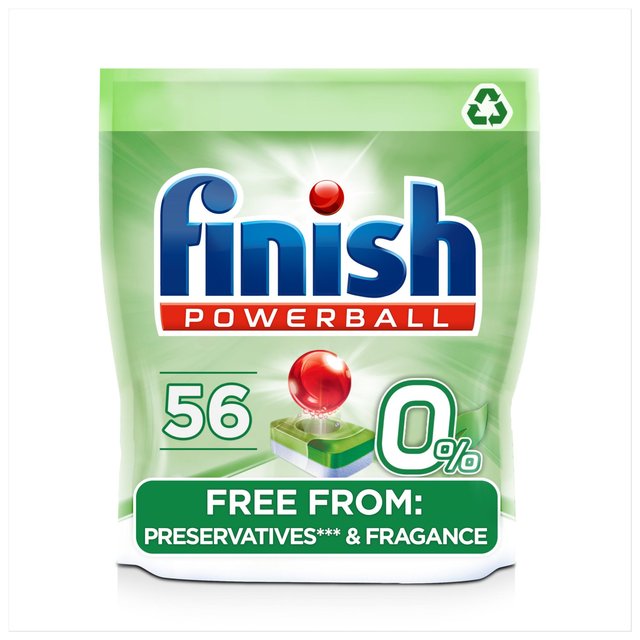 Finish 0% All in One Max Dishwasher Tablets