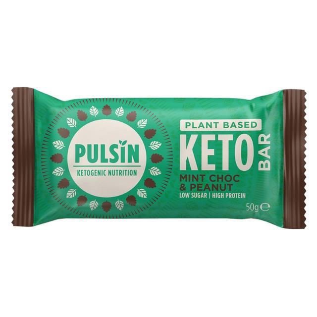 Pulsin Choc Mint & Peanut Vegan Keto Bar