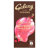 Galaxy Fusions Luxury Dark Chocolate with Raspberry & Meringue Block Bar Sweets M&S   