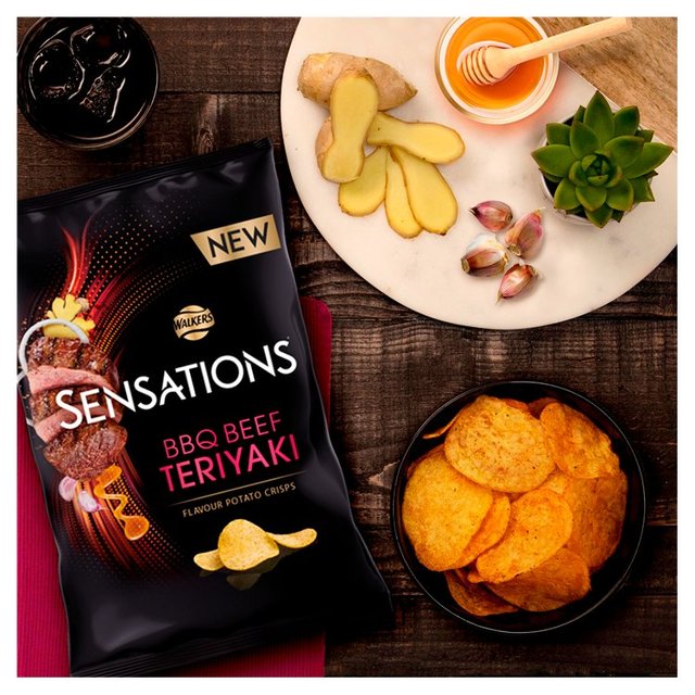 Sensations Beef Teriyaki Crisps Crisps, Nuts & Snacking Fruit M&S   