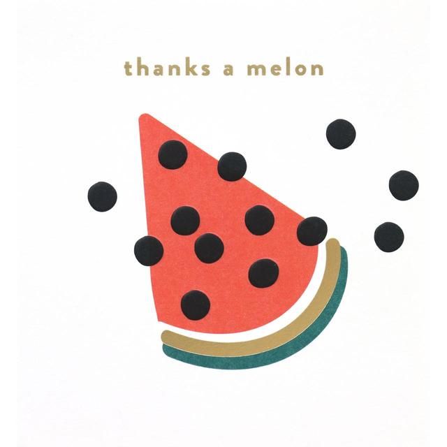 Caroline Gardner Thanks A Melon Card HOME, GARDEN & OUTDOOR M&S   