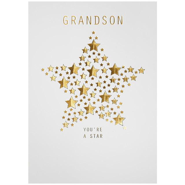 M&S Grandson You're A Star Birthday Card Miscellaneous M&S   