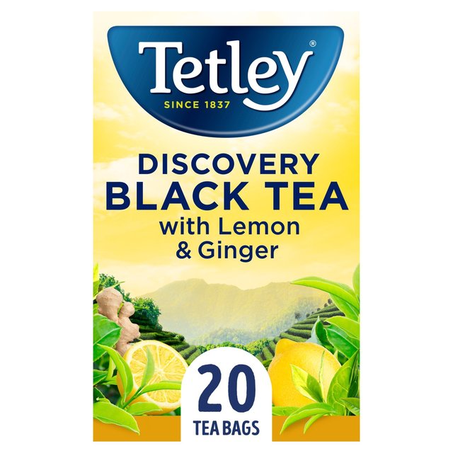 Tetley Discovery Black Tea with Lemon & Ginger Tea M&S Default Title  