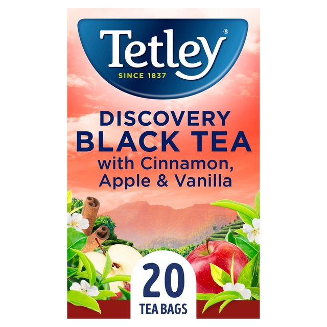 Tetley Discovery Black Tea with Cinnamon, Apple & Vanilla Tea M&S   