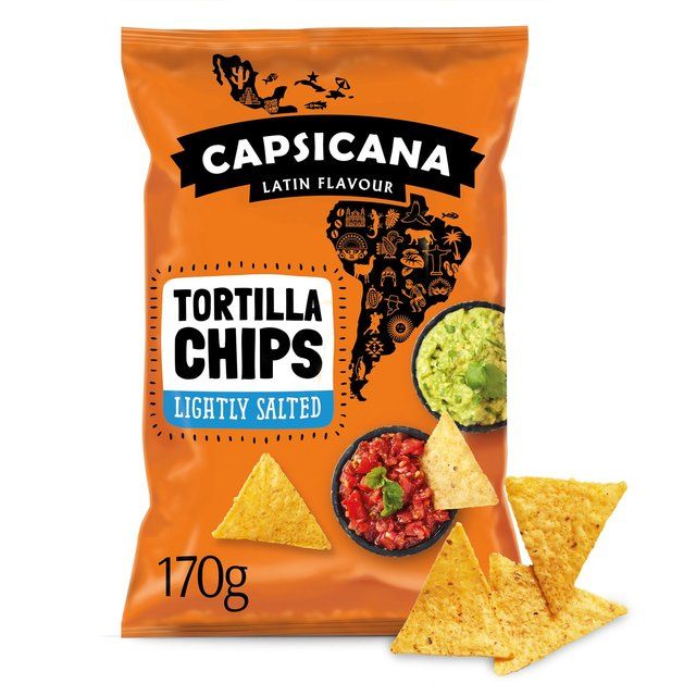 Capsicana Mexican Lightly Salted Tortilla Chips Gluten Free Crisps, Nuts & Snacking Fruit M&S Default Title  