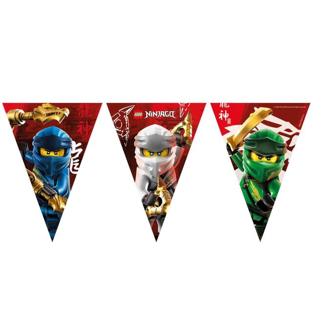 Lego Ninjago Paper Flag Party Banner