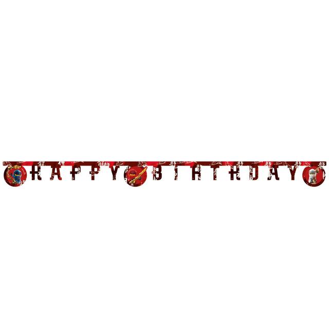 Lego Ninjago Happy Birthday Banner