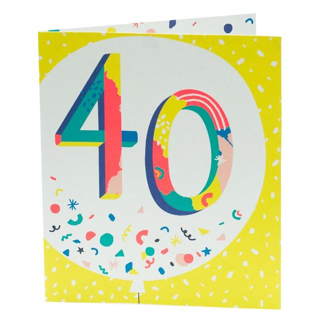 YOLO! 40th Birthday Card Miscellaneous M&S   