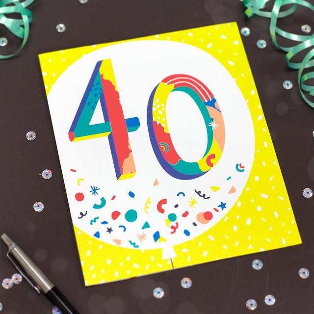 YOLO! 40th Birthday Card Miscellaneous M&S   