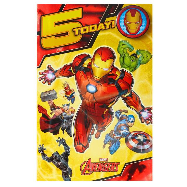 Avengers 5th Birthday Card Miscellaneous M&S   