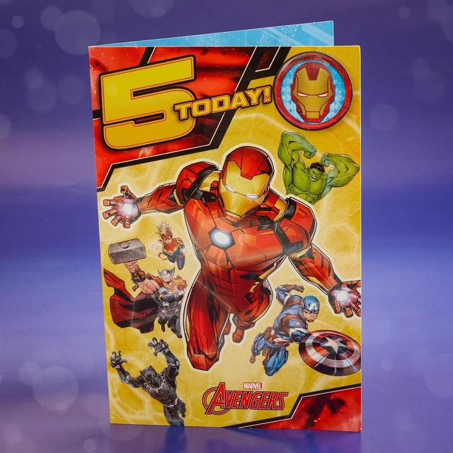 Avengers 5th Birthday Card Miscellaneous M&S   