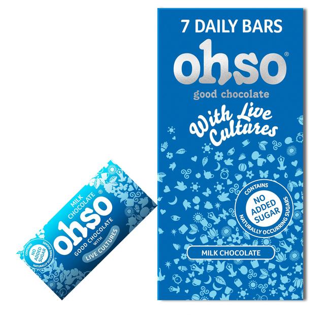 Ohso Good Chocolate 7 Milk Chocolate Bars - no added sugar