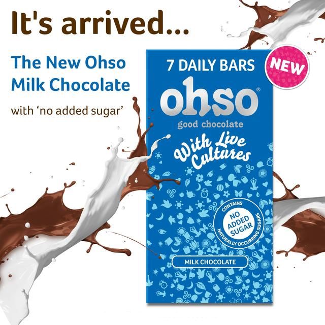 Ohso Good Chocolate 7 Milk Chocolate Bars - no added sugar Diet & Detox M&S   