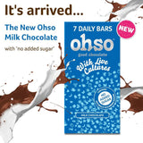 Ohso Good Chocolate 7 Milk Chocolate Bars - no added sugar - McGrocer