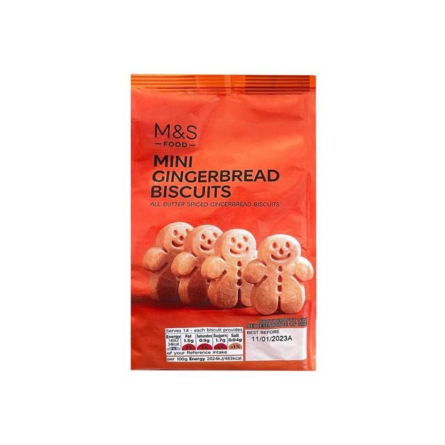 M&S All Butter Mini Gingerbread Biscuits   100g