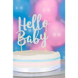 Mason Cash Hello Baby Silver Glitter Topper Sugar & Home Baking M&S   