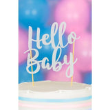 Mason Cash Hello Baby Silver Glitter Topper Sugar & Home Baking M&S   