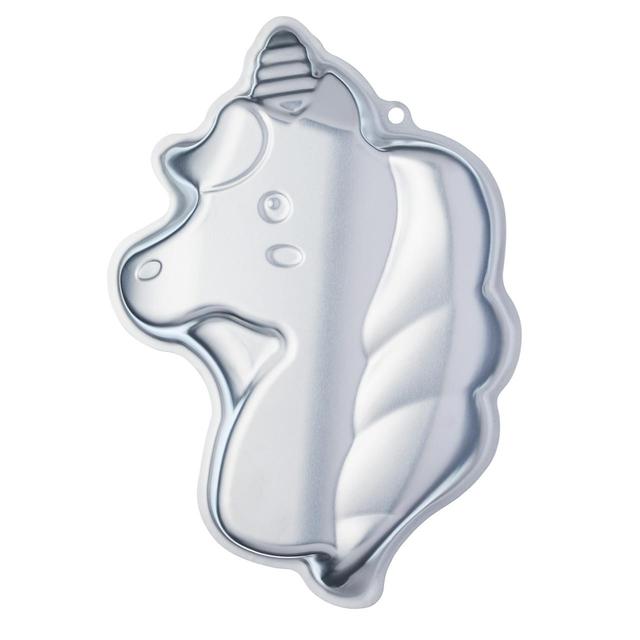 Sweetly Does It Unicorn Shaped Cake Tin, 23x33.5x5cm, with Card Insert