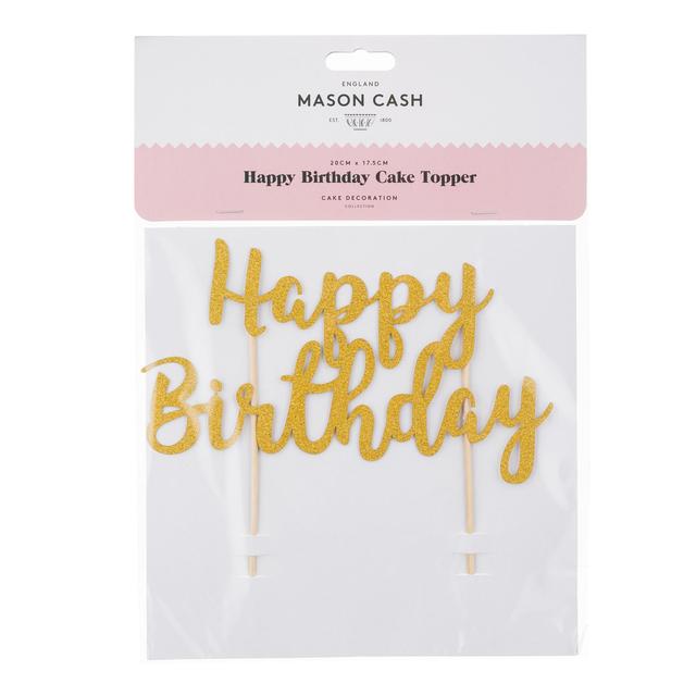 Mason Cash Happy Birthday Cake Topper Sugar & Home Baking M&S   