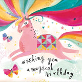 Unicorn Magical Birthday Card Miscellaneous M&S   