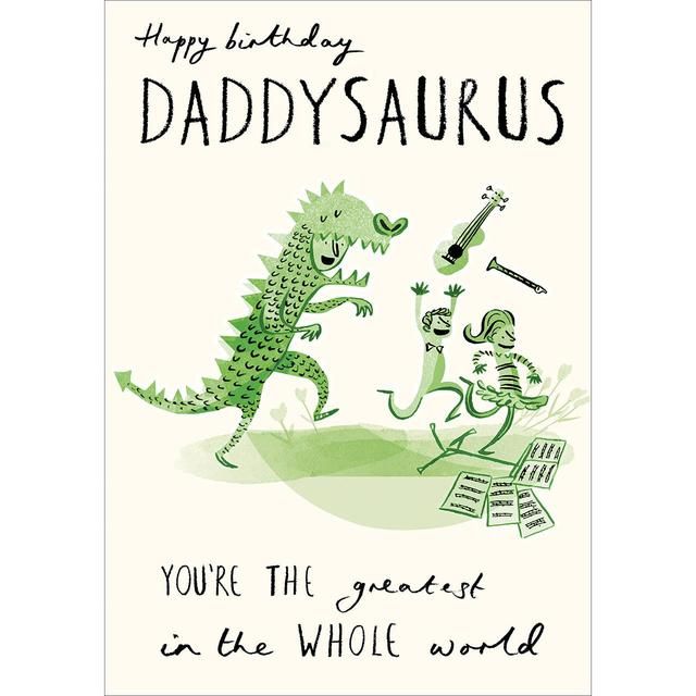 Happy Birthday Daddy-saurus Funny Card Miscellaneous M&S   