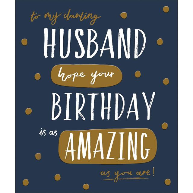 Wonderful Husband Birthday Card