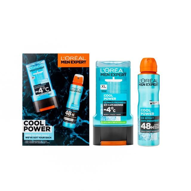 L'Oreal Men Expert Cool Power 2 Piece Gift Set for Him Men's Toiletries M&S   