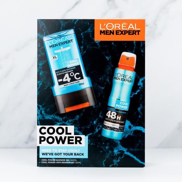 L'Oreal Men Expert Cool Power 2 Piece Gift Set for Him Men's Toiletries M&S   