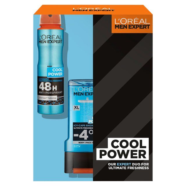 L'Oreal Men Expert Cool Power 2 Piece Gift Set for Him Men's Toiletries M&S   