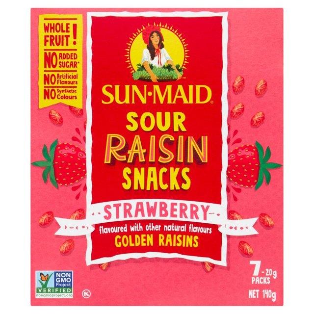 Sun Maid Sour Strawberry Raisins Snacks