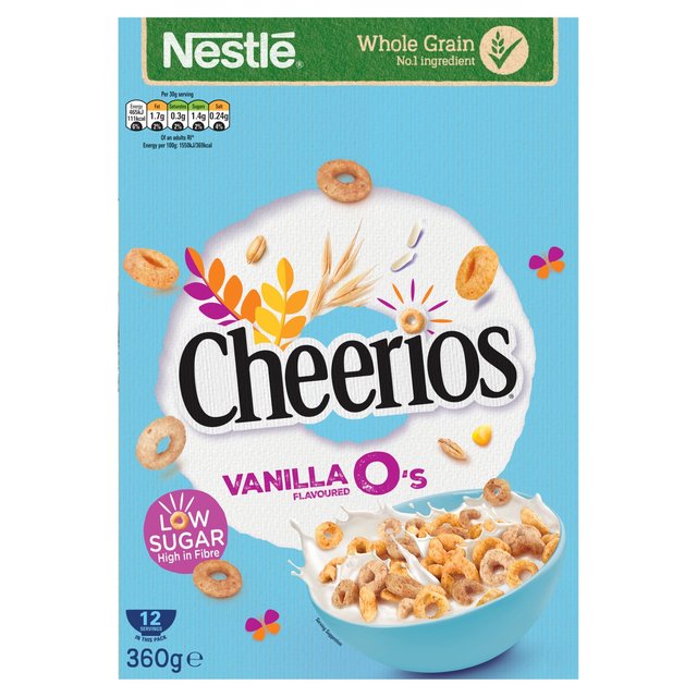 Nestle Cheerios Low Sugar Vanilla O's Cereal Cereals M&S   