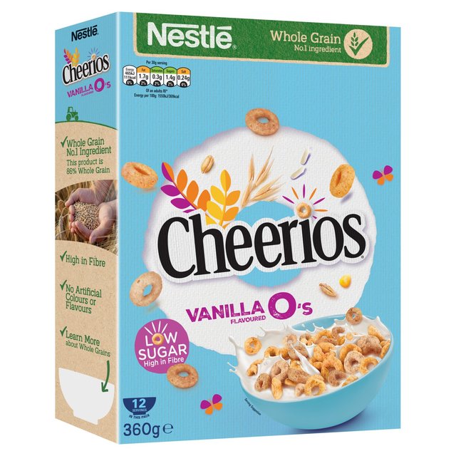 Nestle Cheerios Low Sugar Vanilla O's Cereal Cereals M&S   