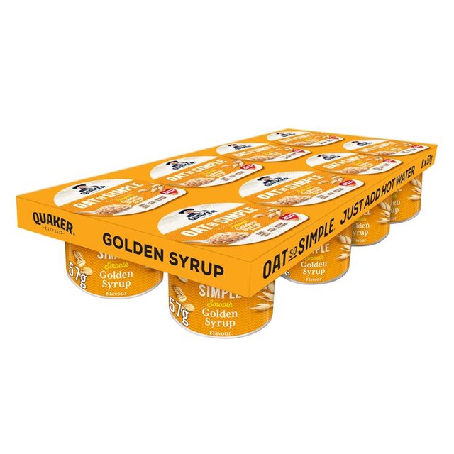 Quaker Oats So Simple Golden Syrup Porridge Pots Multipack 57g x