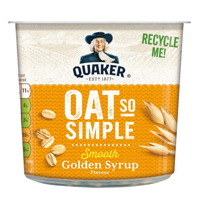 Quaker Oats So Simple Golden Syrup Porridge Pots Multipack 57g x Cereals M&S   